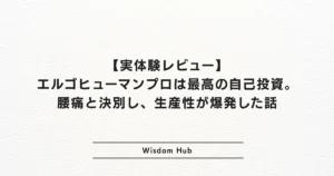 【実体験レビュー】エルゴヒューマンプロは最高の自己投資。腰痛と決別し、生産性が爆発した話