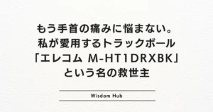 もう手首の痛みに悩まない。私が愛用するトラックボール「エレコム M-HT1DRXBK」という名の救世主