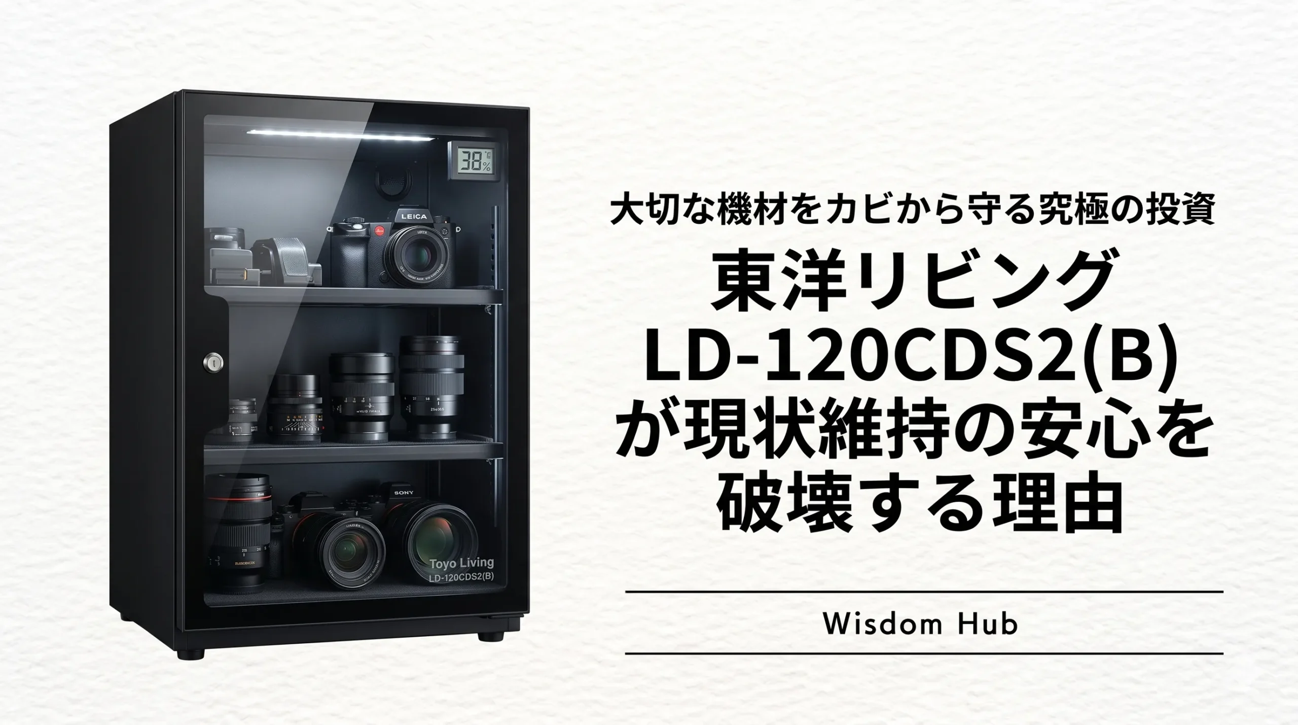 大切な機材をカビから守る究極の投資:東洋リビング LD-120CDS2(B)が現状維持の安心を破壊する理由